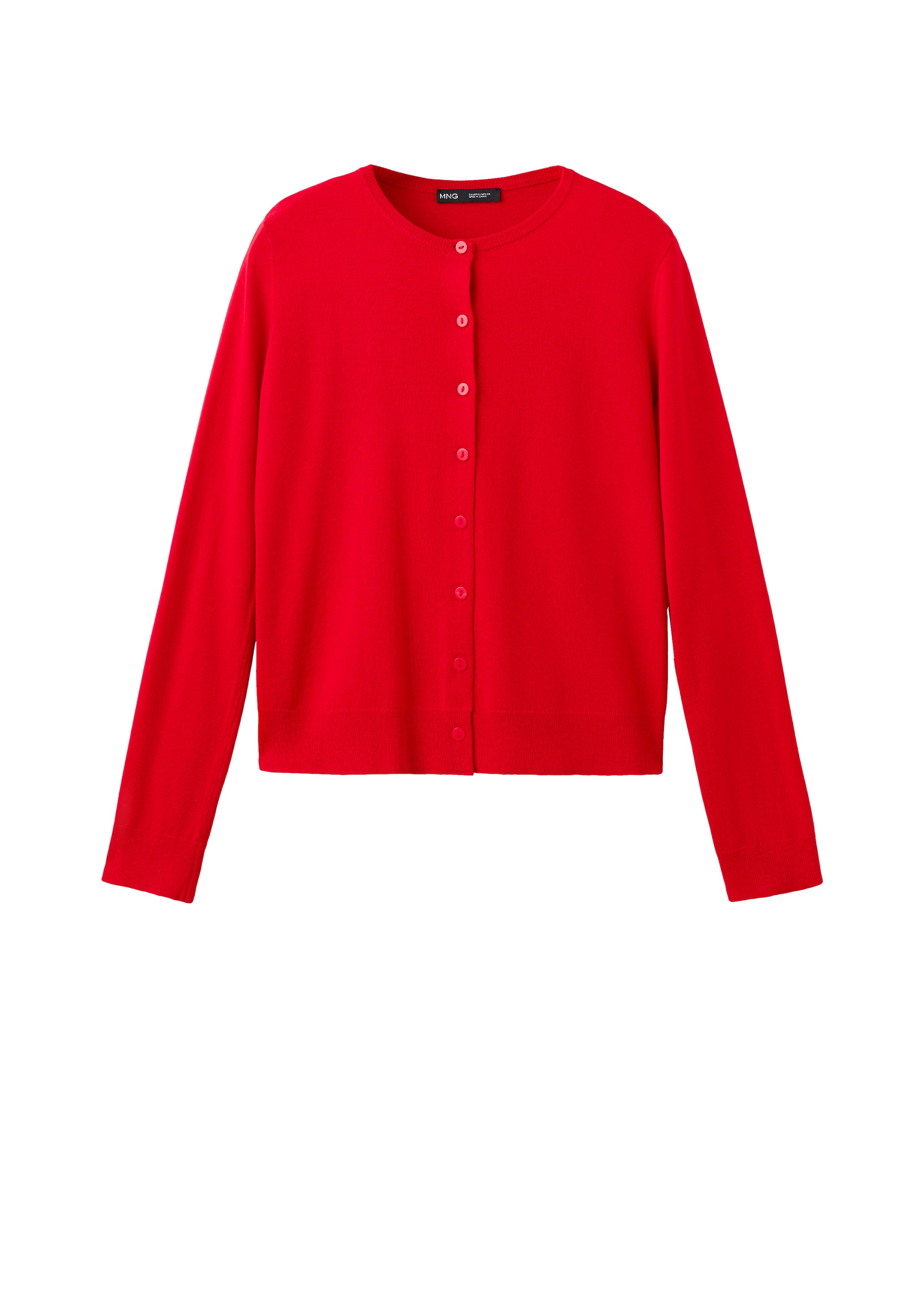 MANGO Strickjacke 'LUCCA' in Rot: Vorderseite