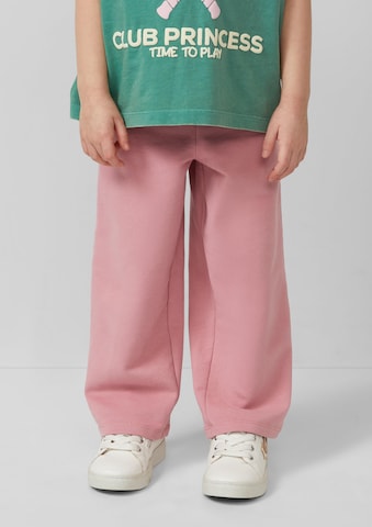 Wide Leg Pantalon s.Oliver en rose : devant