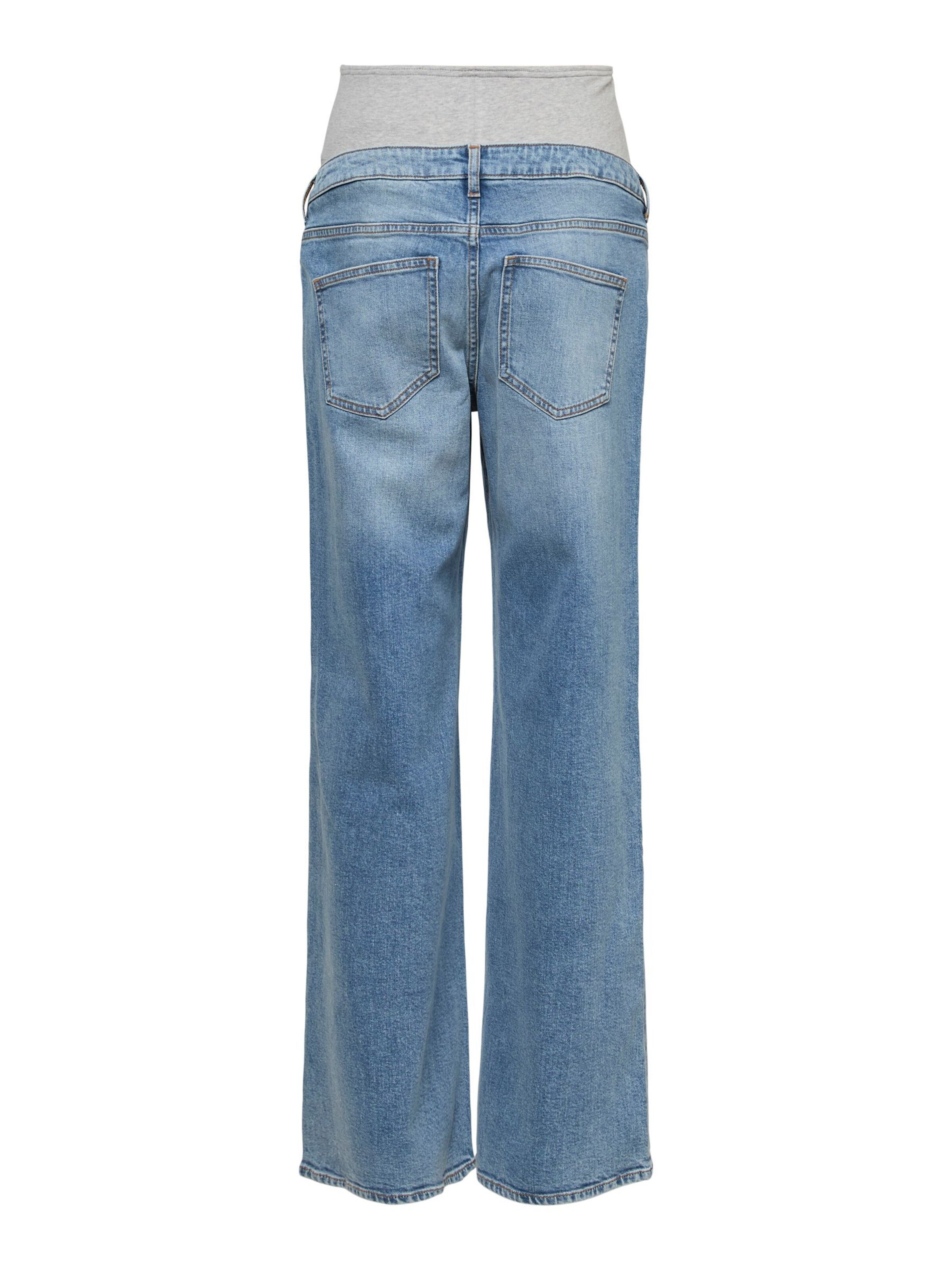 Vero Moda Maternity Wide Leg Jeans in Blau