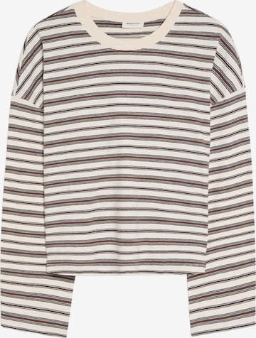 T-shirt Bershka en beige : devant