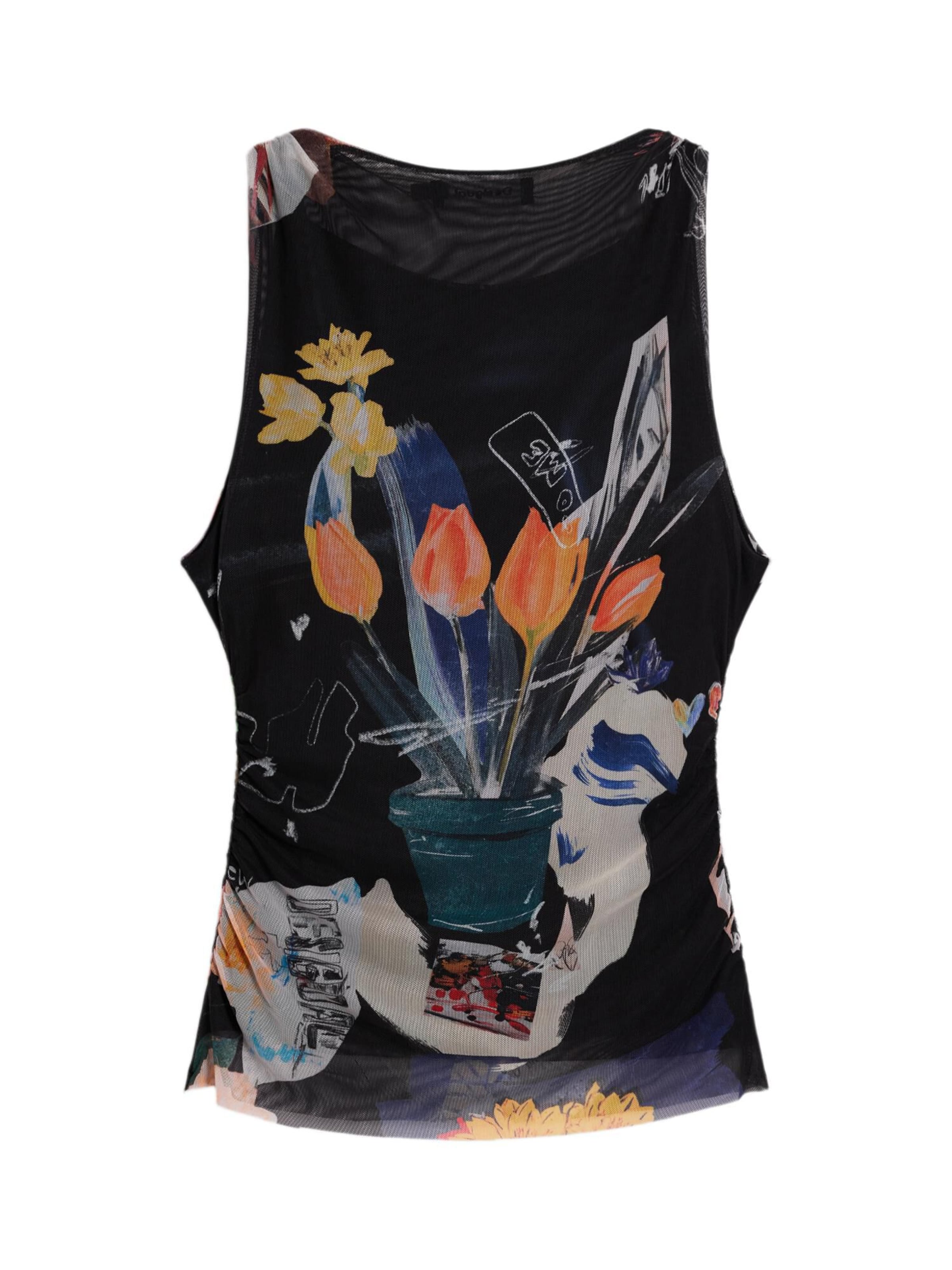 Desigual T-shirt i svart: framsida