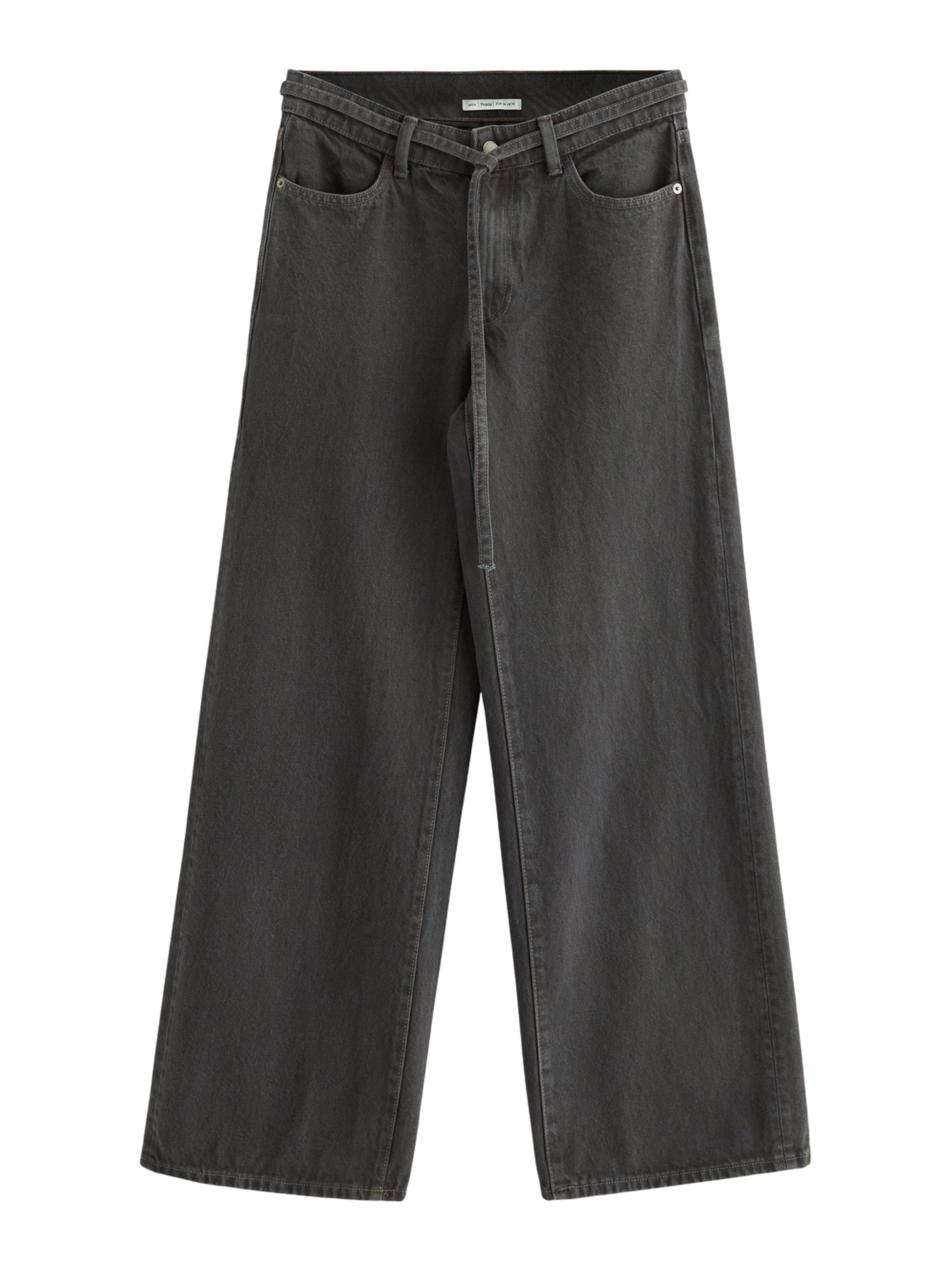 pelēks Lindex Platas staras Džinsi 'Peggy': no priekšpuses