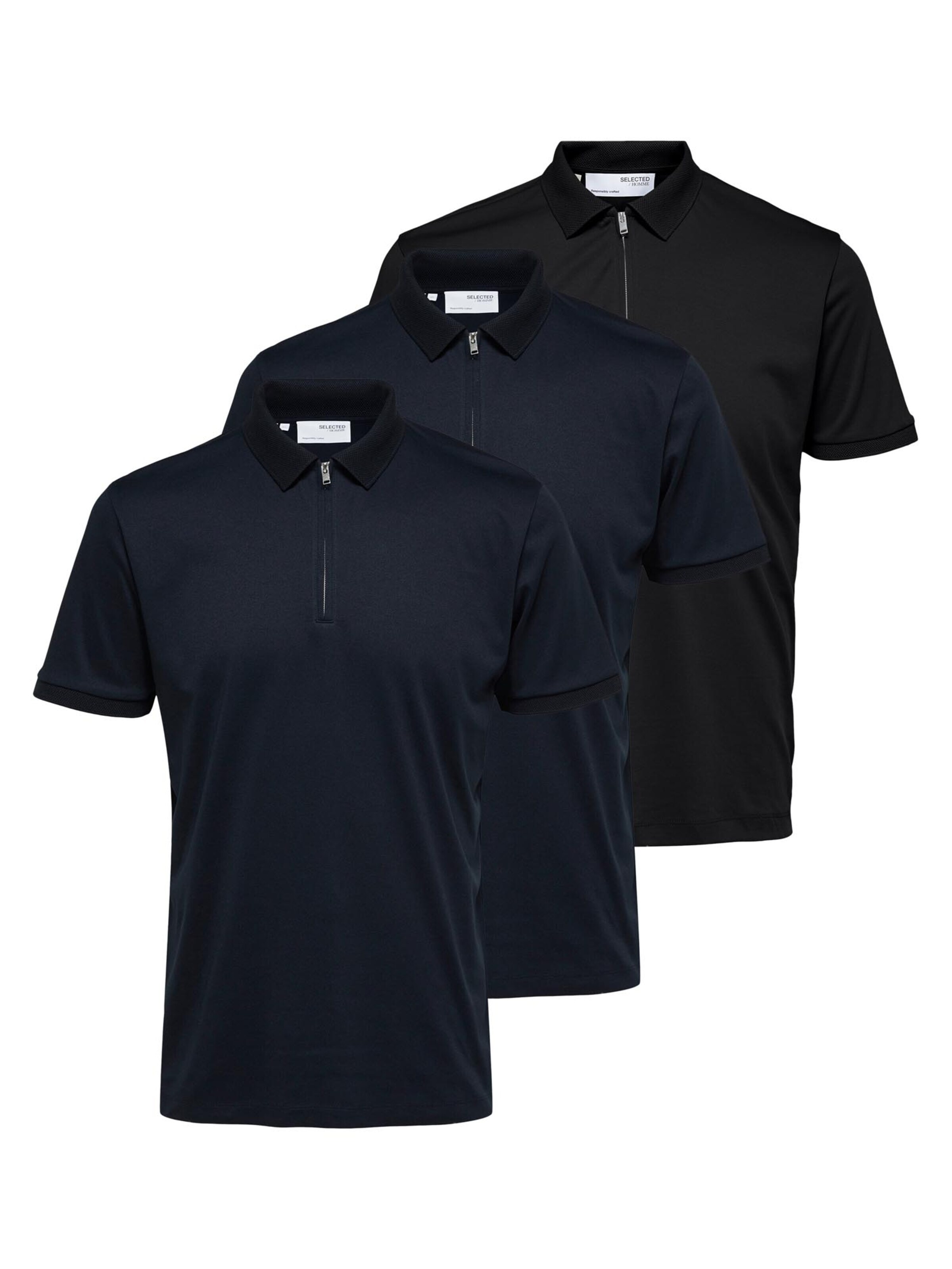 SELECTED Shirt 'Fave' in Black: front