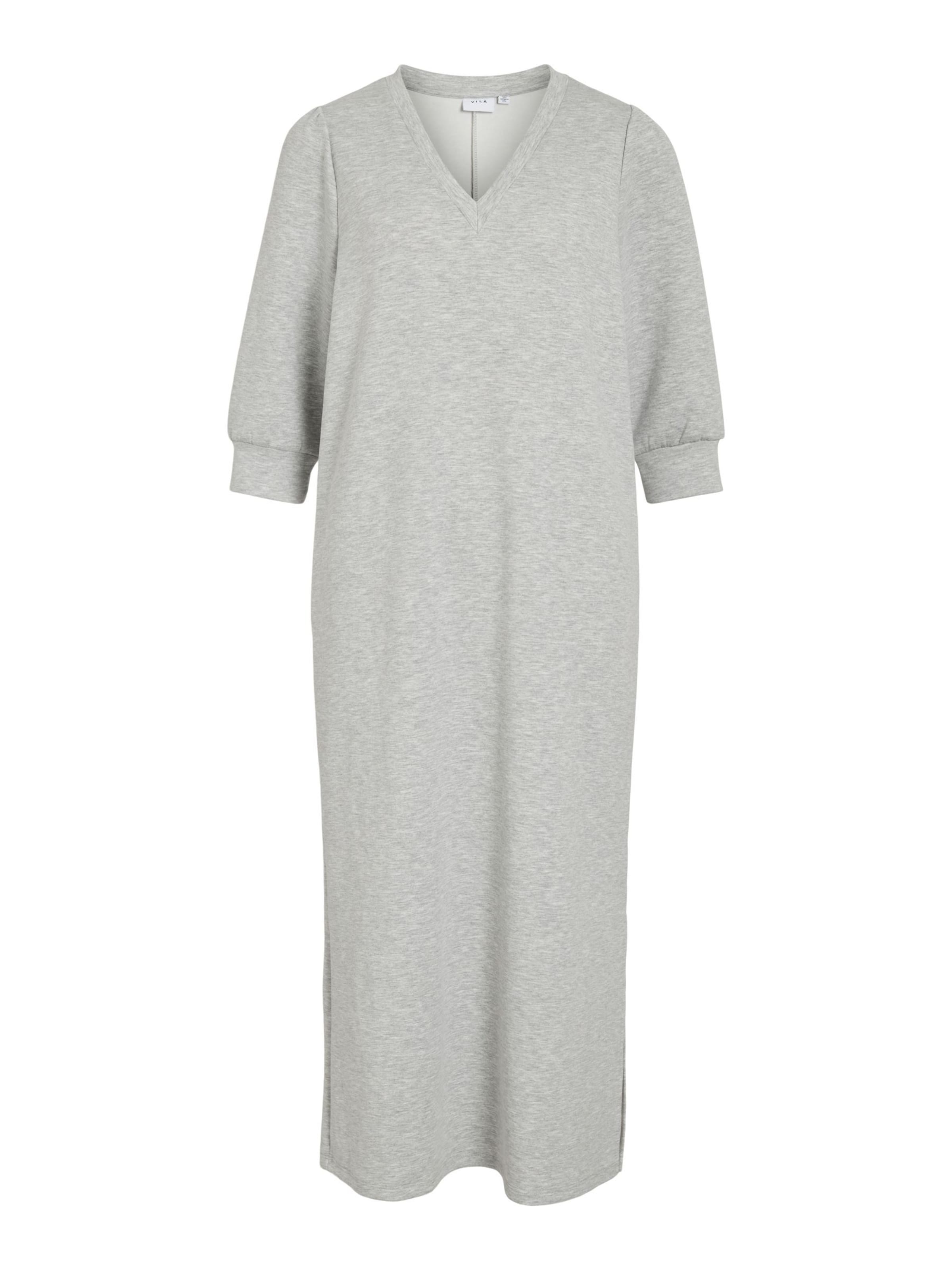 VILA Jurk 'VISif' in Grijs: voorkant