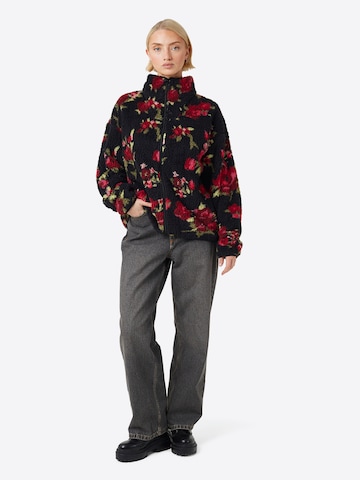 BRAVE SOUL Fleece jas in Zwart