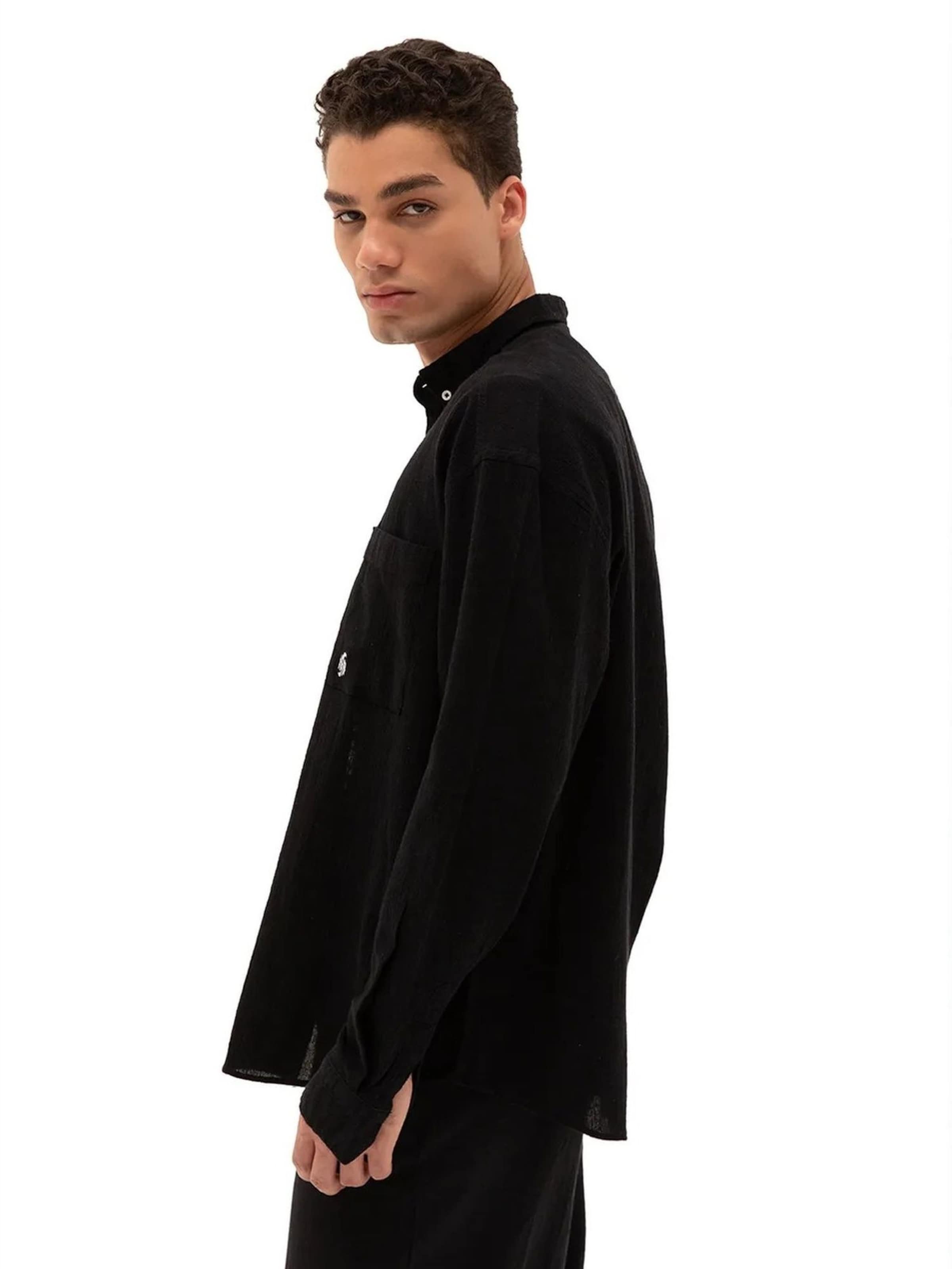Giesto - Comfort Fit Camisa em preto