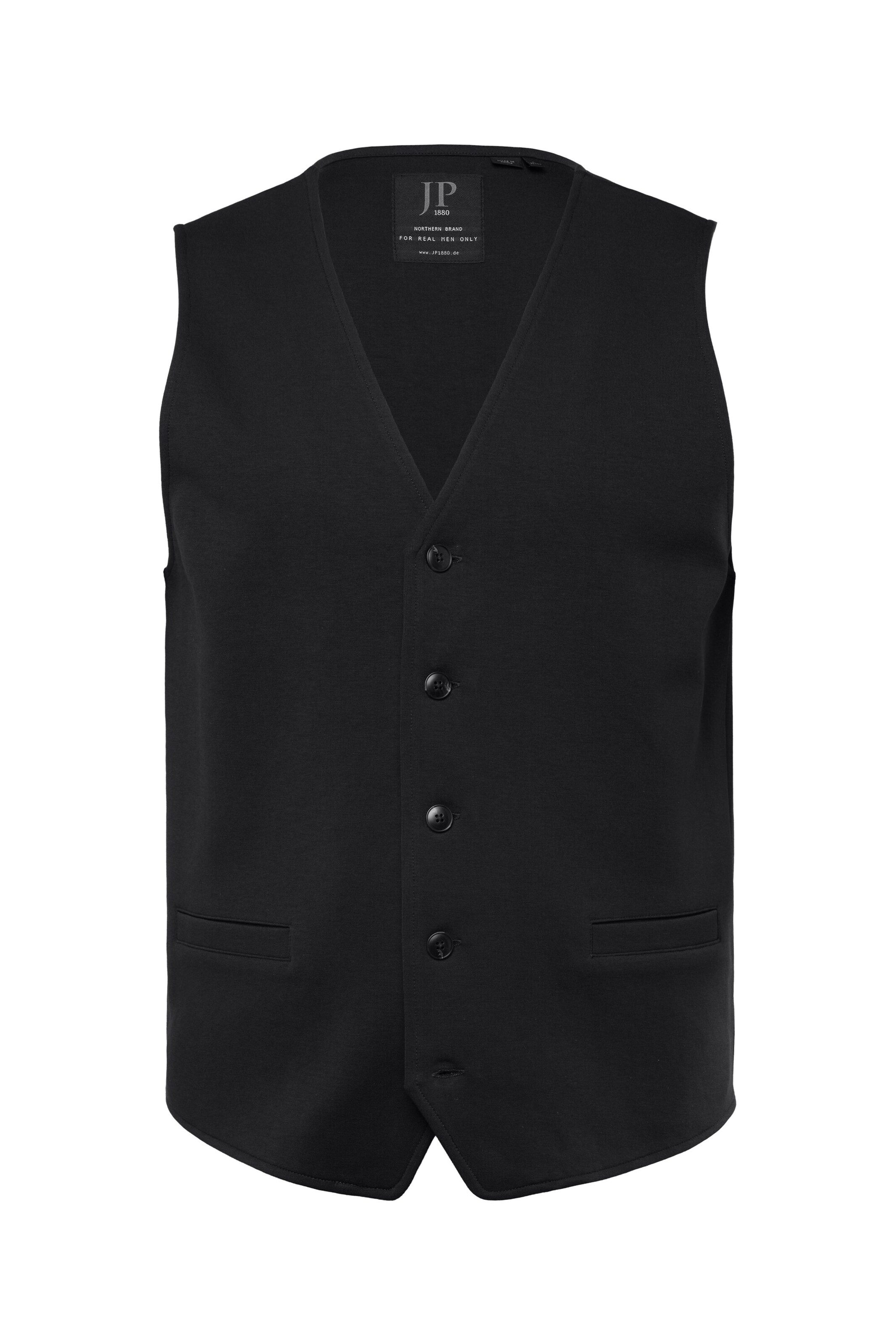 JP1880 Weste in Schwarz: Vorderseite