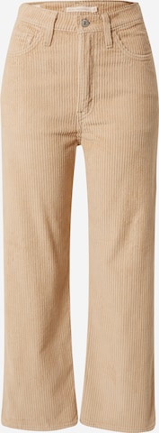 LEVI'S Pants 'RIBCAGE STR ANKLE CORD NEUTRALS' in Beige: front