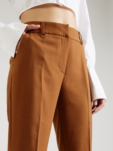 regular Pantaloni con piega frontale 'Clara' di FIVEUNITS in marrone