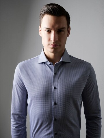 DESOTO Slim fit Button Up Shirt in Blue: front