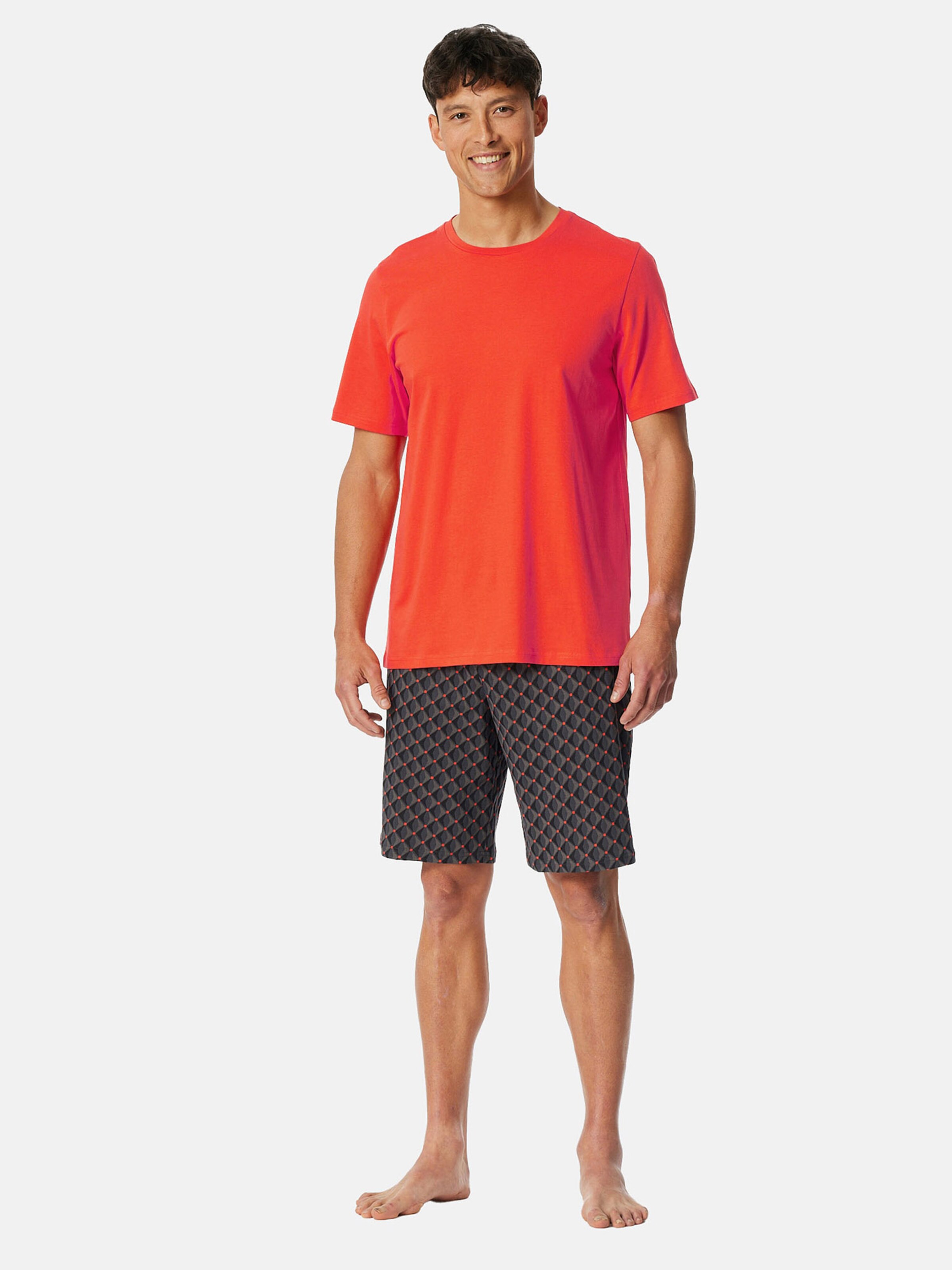 SCHIESSER Shorty ' Casual Essentials ' in Rot