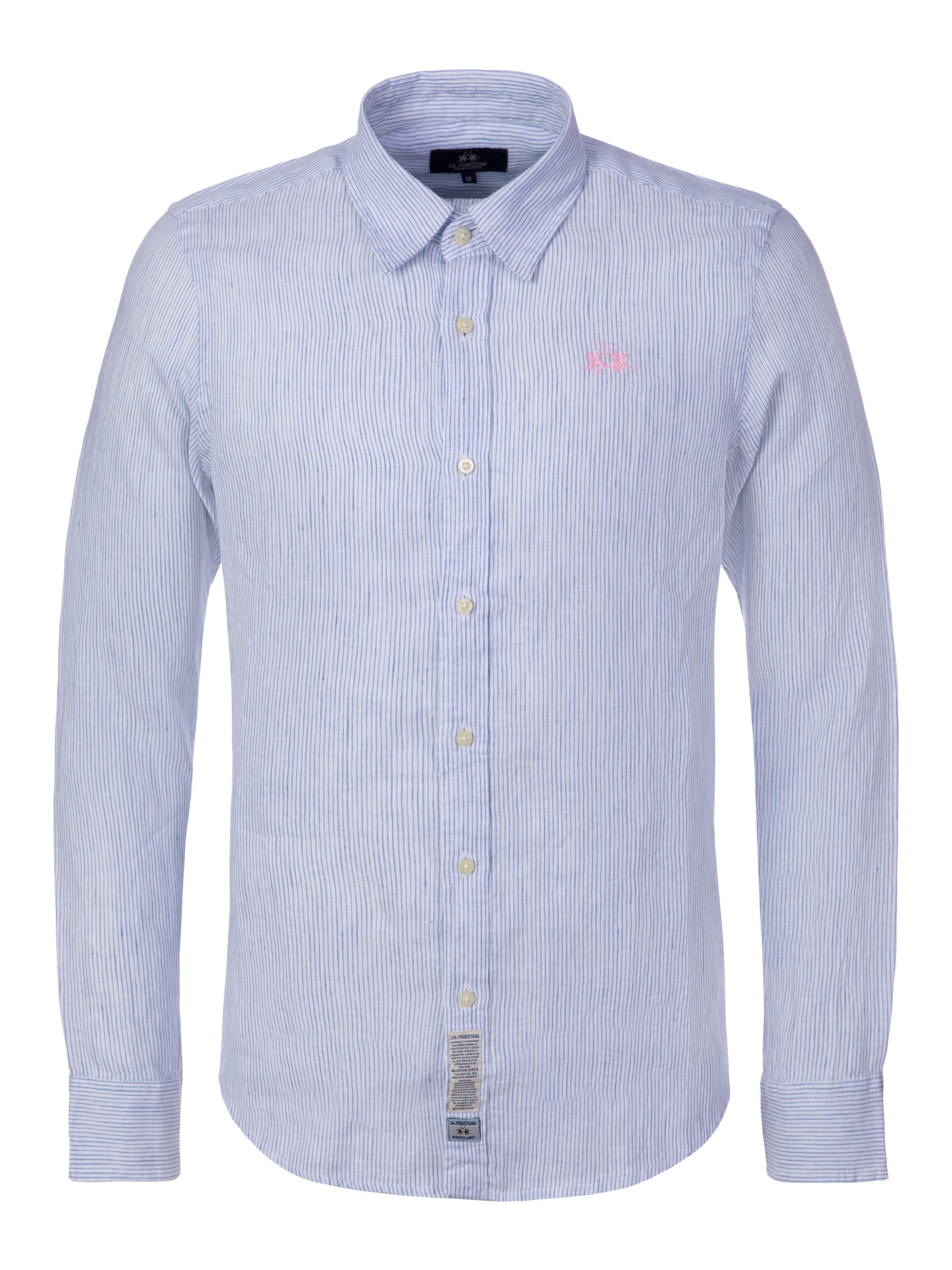 La Martina - Ajuste regular Camisa en azul: frente