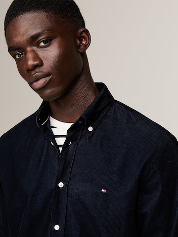 TOMMY HILFIGER Regular Fit Hemd in Schwarz