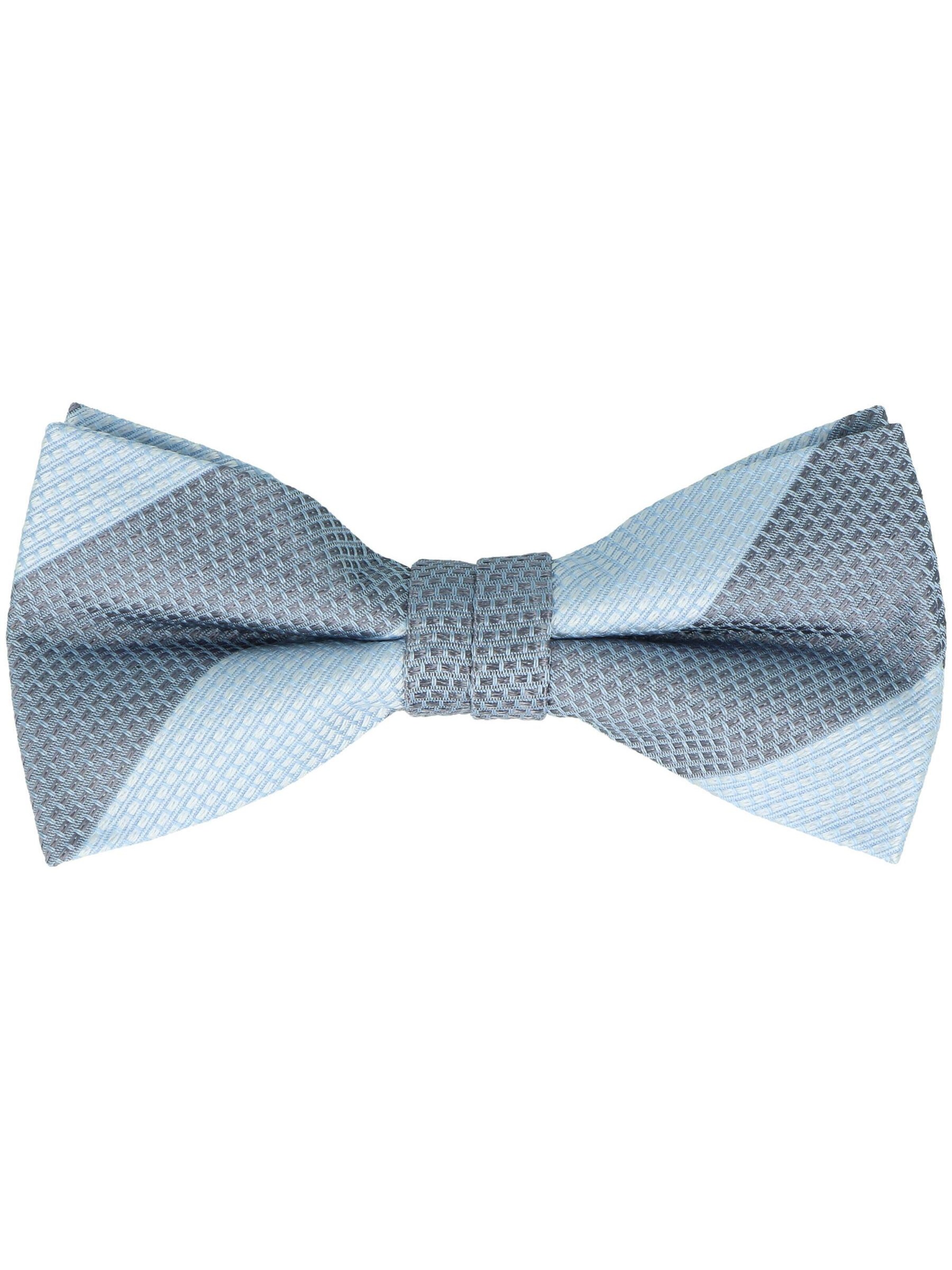WILLEN Fliege 'Set : Blockstreifen / Uni'‌‌‌‌ in Blau