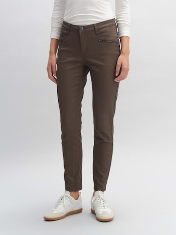 OPUS Slim fit Jeans 'Evita' in Brown: front
