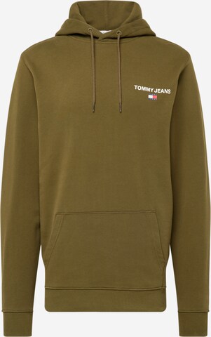 Felpa di Tommy Jeans in verde: frontale