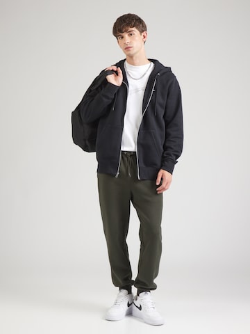Nike Sportswear Sweat jacket 'CLUB' in Black