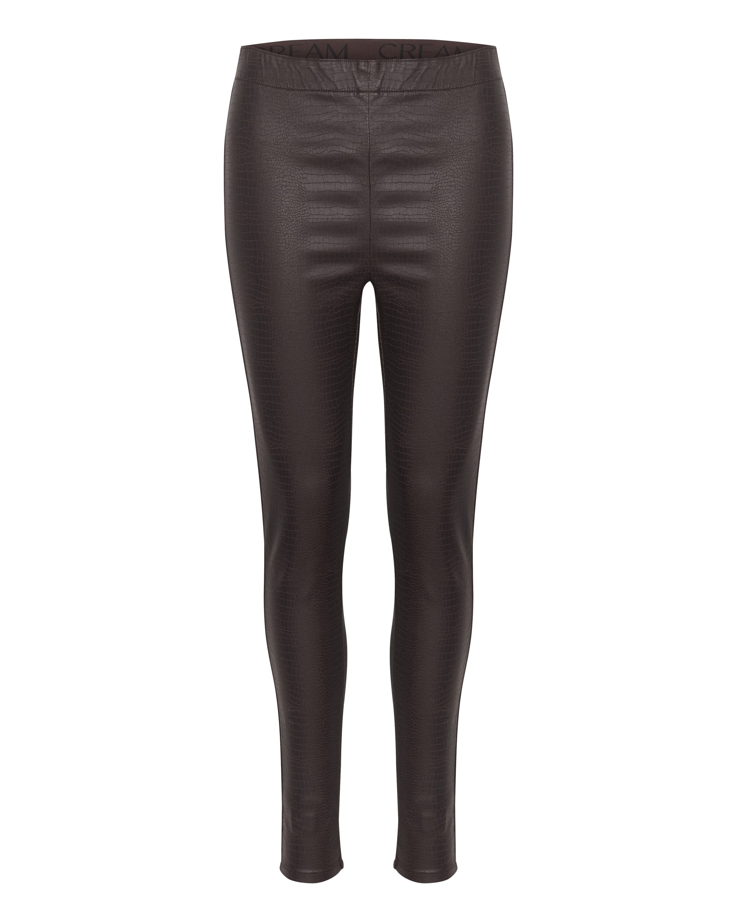 Cream Skinny Legíny 'Tabea' – hnědá: přední strana