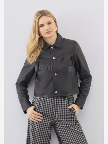 Veste mi-saison ' Ginny Fringe ' Bolongaro Trevor en noir : devant