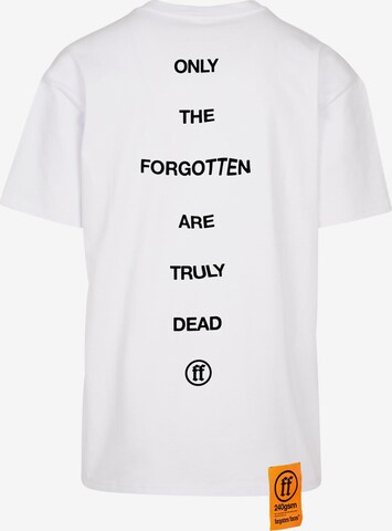 Forgotten Faces - Camisa 'Dead Quote' em branco