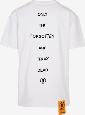 Forgotten Faces T-shirt 'Dead Quote' i vit