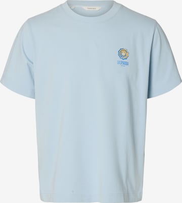 SELECTED T-shirt 'SLHMAX' i blå: framsida
