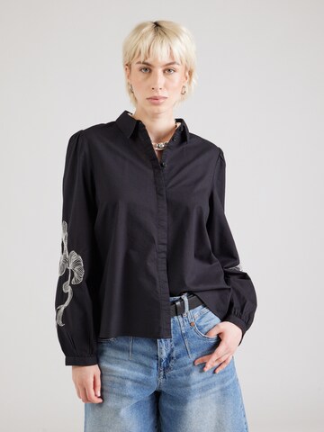 Camicia da donna 'VIVESTA' di VILA in nero: frontale