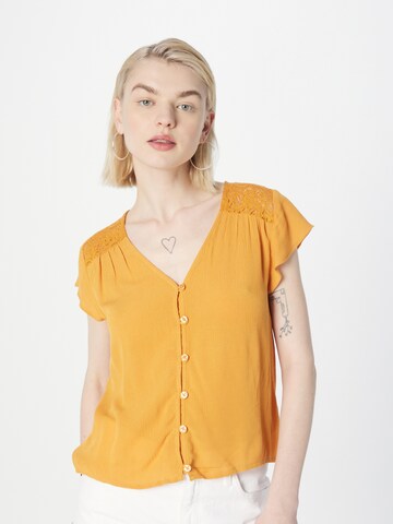 Camicia da donna 'Denise' di ABOUT YOU in giallo: frontale