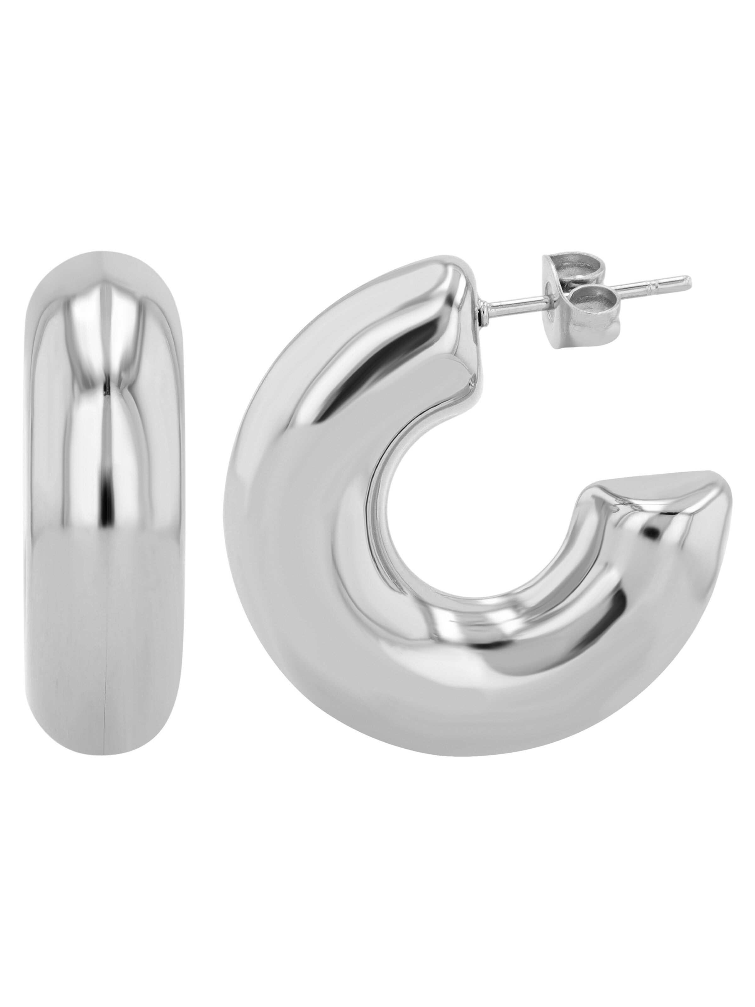 Akzent Earrings '"Vaya" aus langlebigem Edelstahl, wasserfest' in Silver