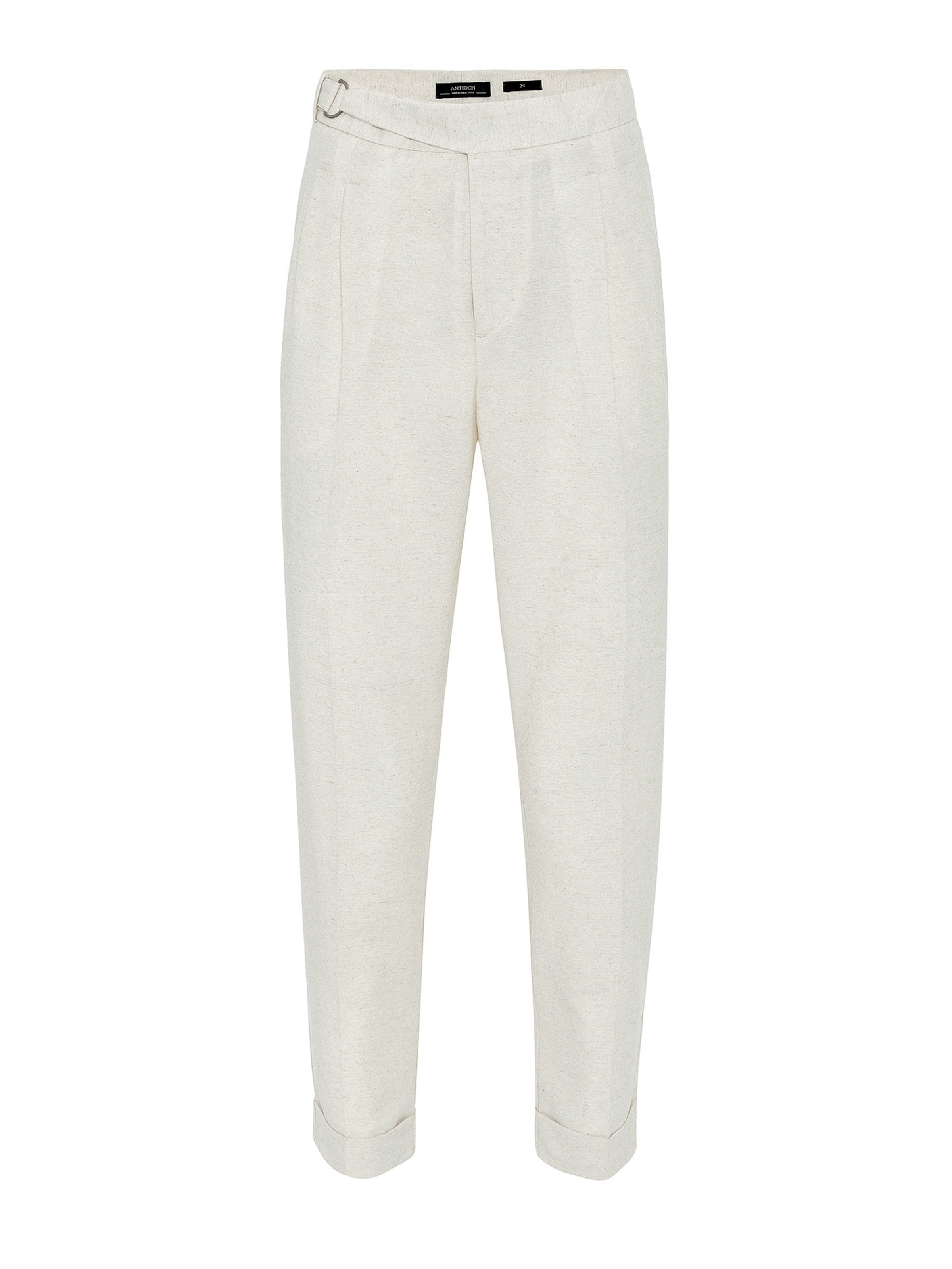 Regular Pantaloni cu dungă de la Antioch pe bej: față