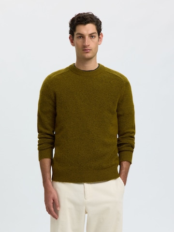 Pull-over SELECTED en vert : devant
