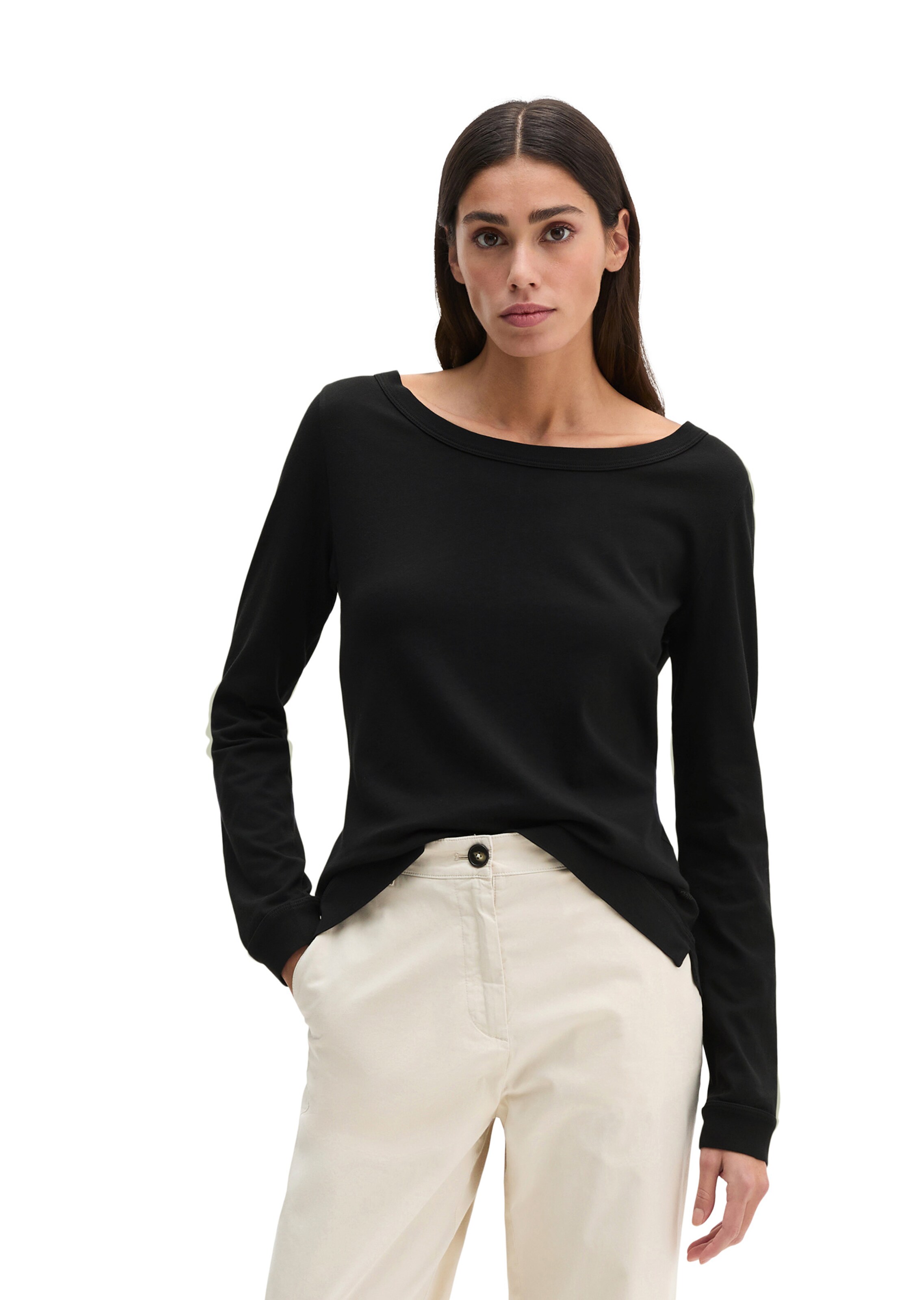 Marc O'Polo Shirt in Schwarz: Vorderseite