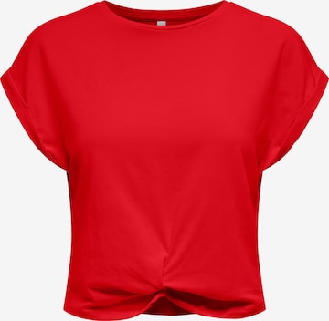 ONLY T-Shirt 'ONLREIGN' in Rot: Vorderseite