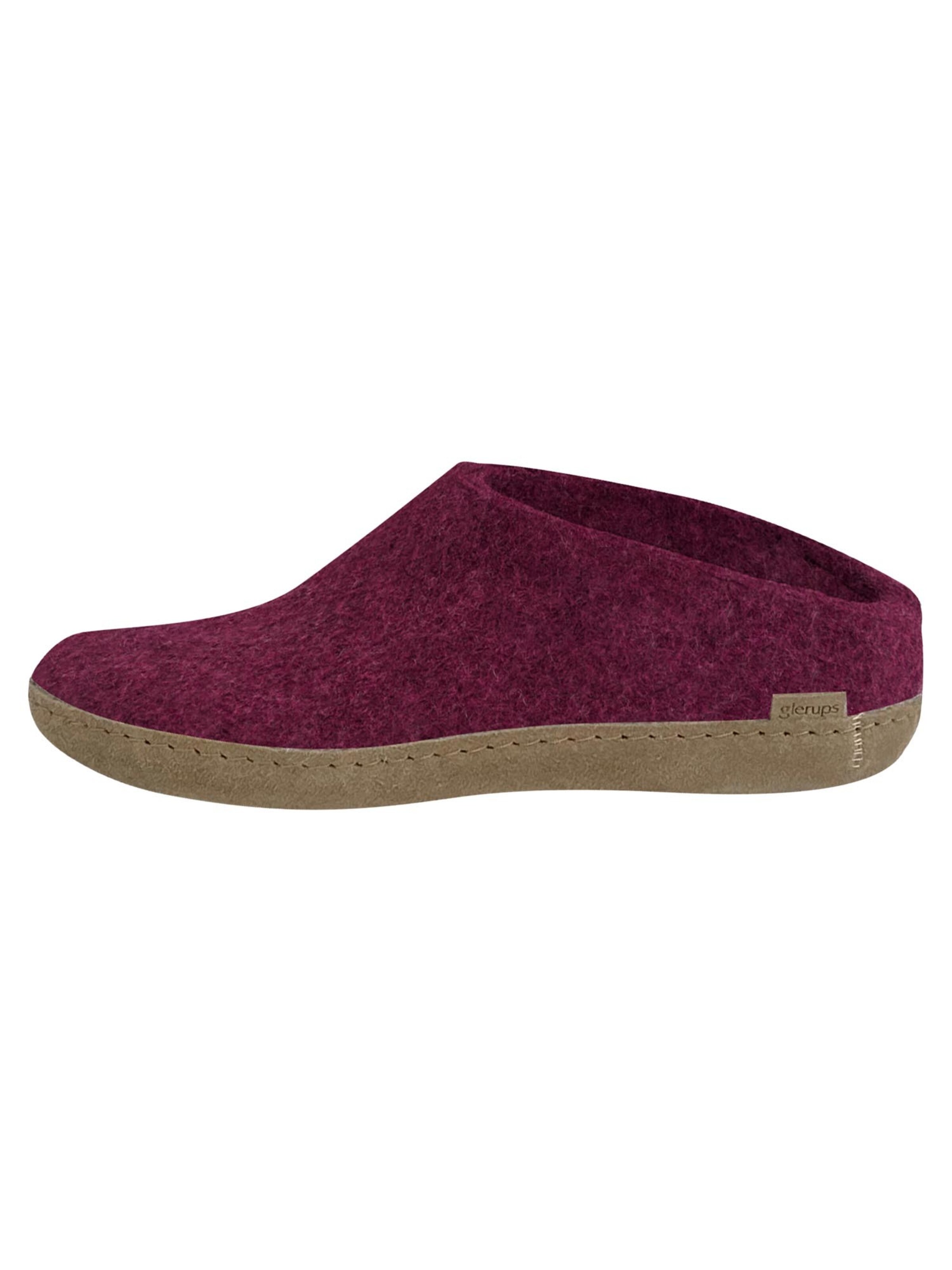 Glerups Slippers 'Classic' in Purple: front