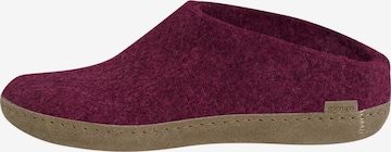 Glerups Hausschuh 'Classic' in Lila: Vorderseite