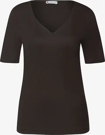 STREET ONE Majica | rjava barva: sprednja stran