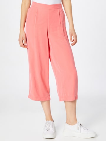 ONLY Wide leg Pleat-Front Pants in Orange: front