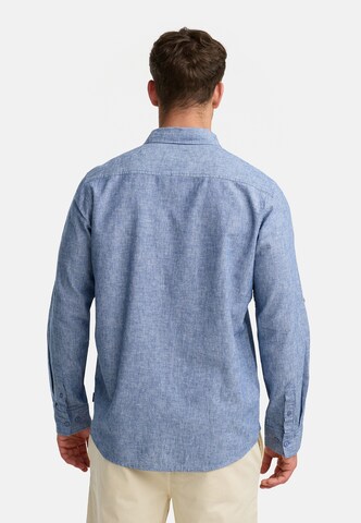 INDICODE JEANS Regular fit Overhemd 'Theon' in Blauw