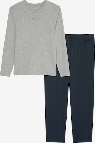 Marc O'Polo - Pijama largo ' Mix & Match Cotton ' en azul: frente