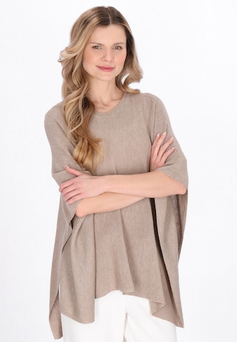 usha WHITE LABEL Cape in Beige: front