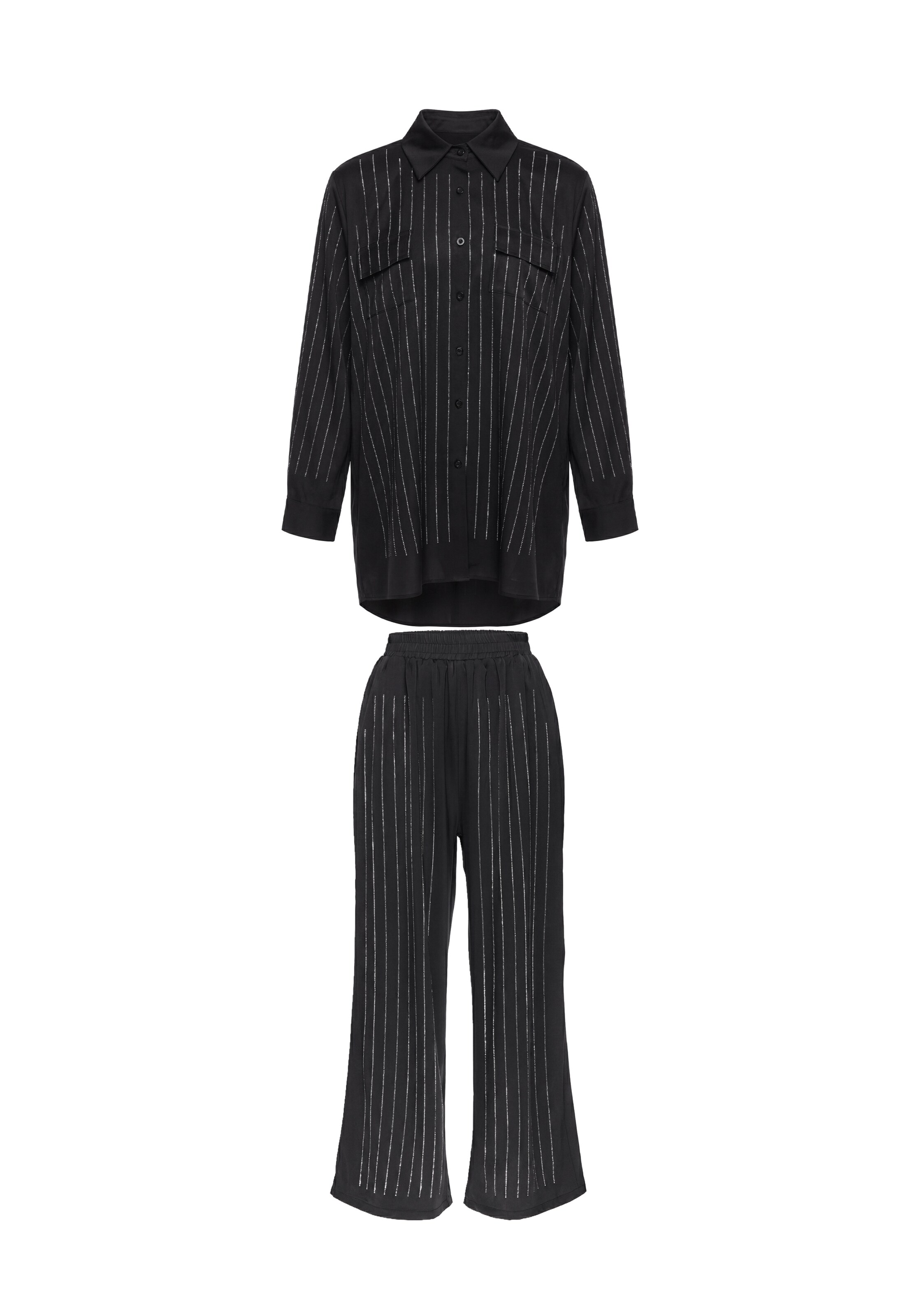 faina Pantsuit in Black: front