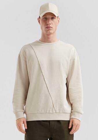 QS Sweatshirt in Beige: voorkant