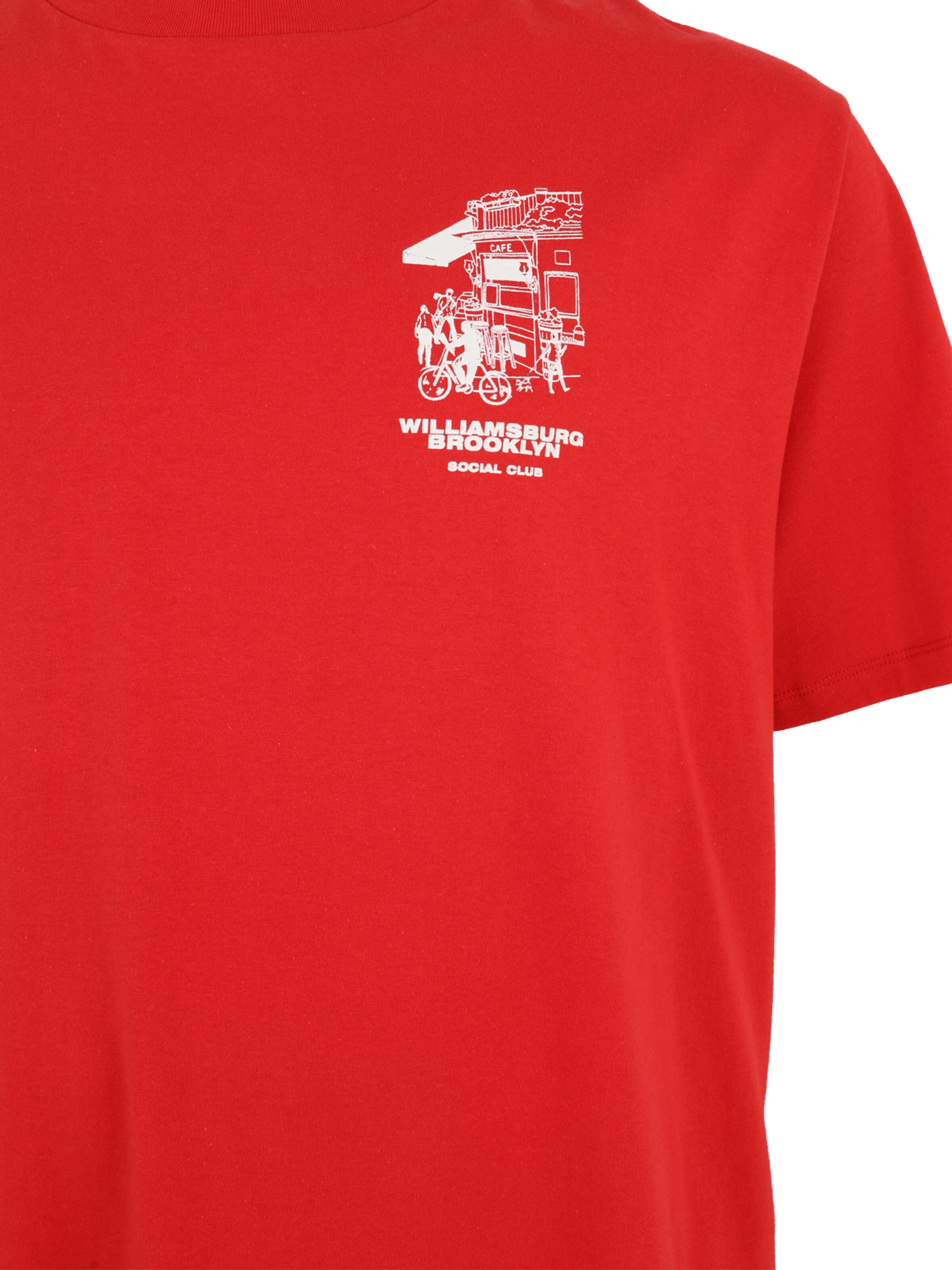 Jack & Jones Plus Tričko 'JORWILLIAMSBURG' – červená
