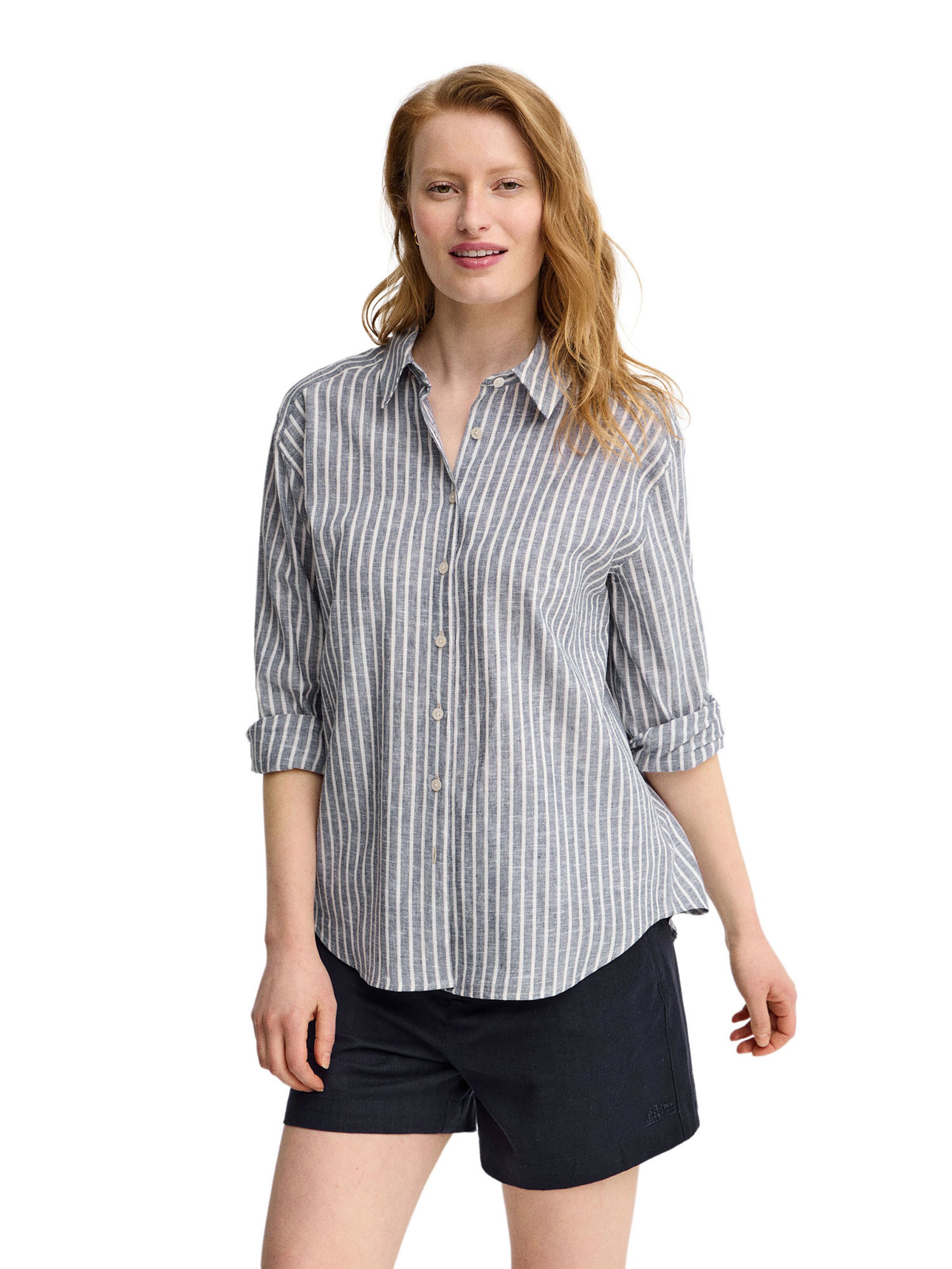Polo Club Bluse in Blau: Vorderseite