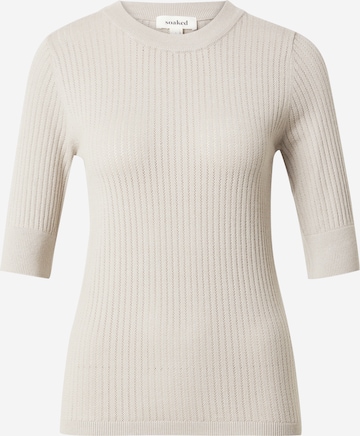 SOAKED IN LUXURYPulover 'Spina' - siva boja: prednji dio