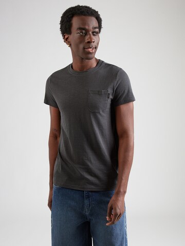 MUSTANG Shirt 'ALLEN' in Zwart: voorkant