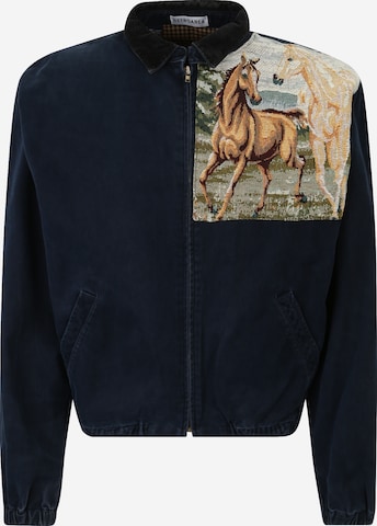 RETROAREA Between-Season Jacket in Blue: front