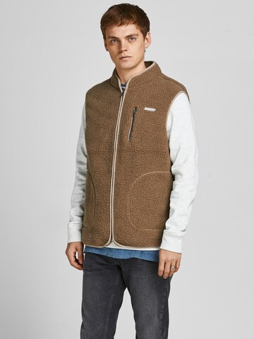 Gilet JACK & JONES en beige : devant