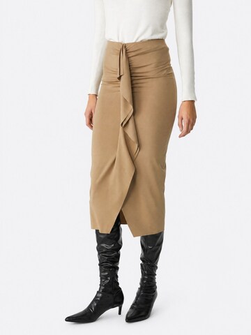 Jupe Ethiquet en beige
