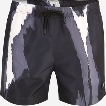 Shorts de bain 'Bull' HUGO en noir : devant